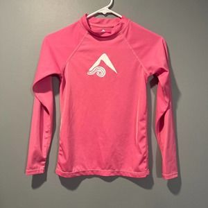 * Girls Kanu UPF 50+ Skin Protection Swim Dive Surf Rashguard Top